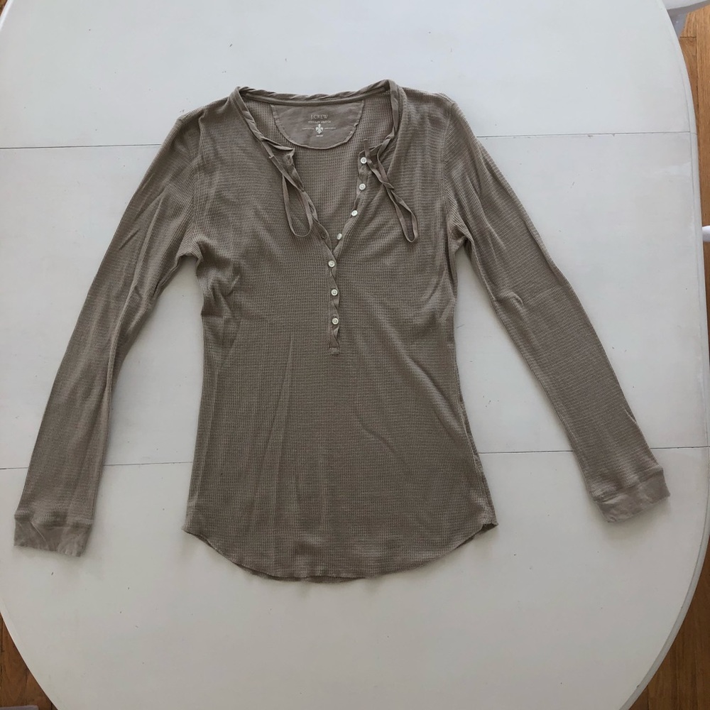 JCrew waffle shirt